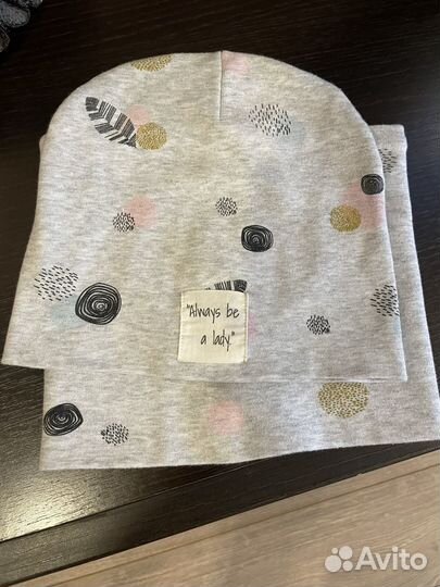 Комплект шапка и снуд