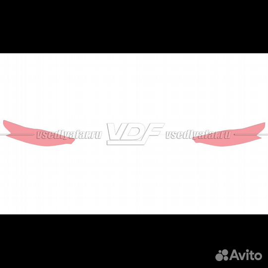 Плёнка для оклейки фар на автомобиле Haval F7/F7x