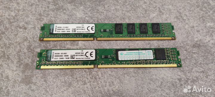 DDR3 8GB (4Gb+4Gb) 1600Mhz Kingston