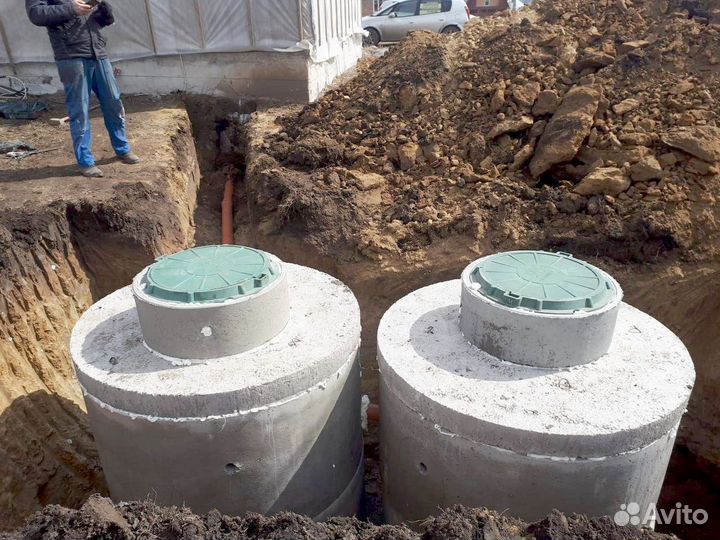 Монтаж сливной ямы под ключ