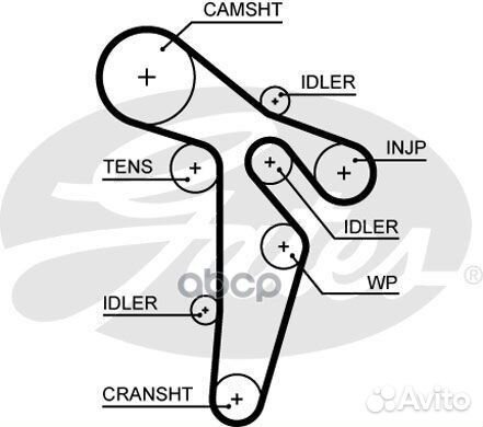Комплект ремня грм + насос водяной KP15648XS1 G