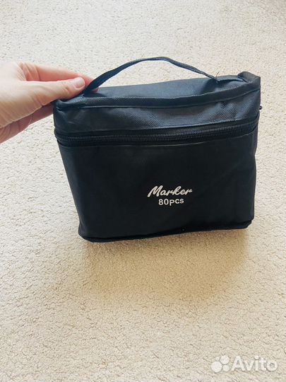 Маркеры для скетчинга двусторонние 80 штук