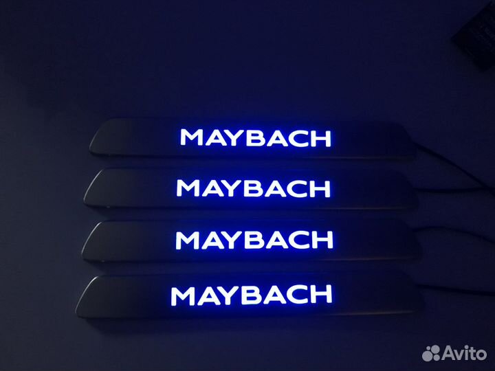 Пороги с подсветкой накладки для V class Maybach