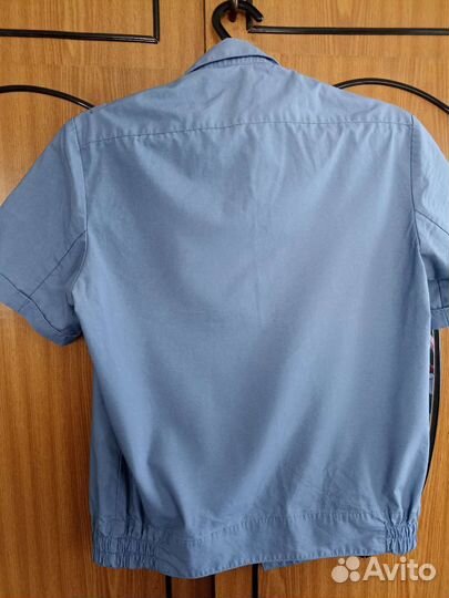 Рубашка форменная ржд голубая