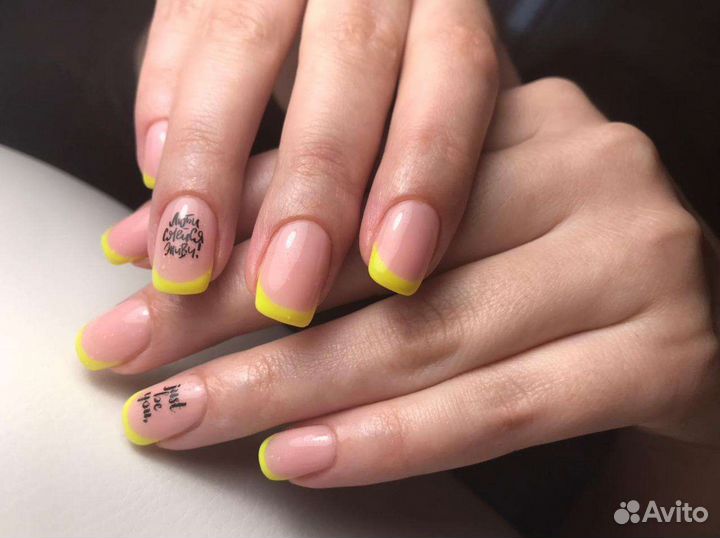 Маникюр гель лак, педикюр, наращивание