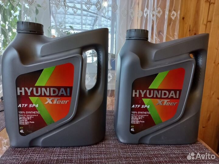 Масло трансмиссионное Hyundai XTeer ATF SP4. 4