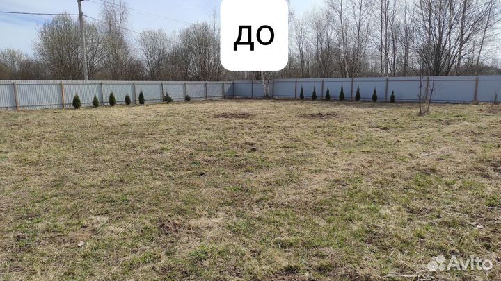 Вспашка земли минитрактором