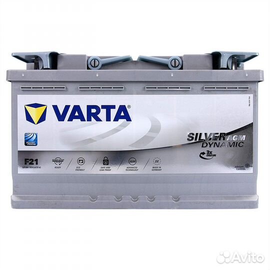 Аккумулятор varta silver dynamic agm f21
