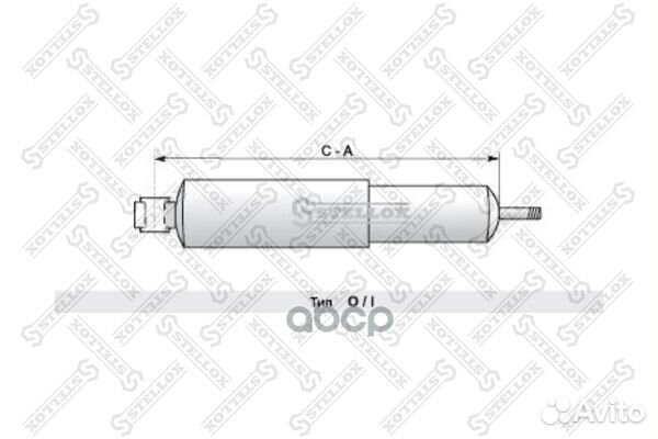 87-04847-SX амортизатор подвески задн.499-833
