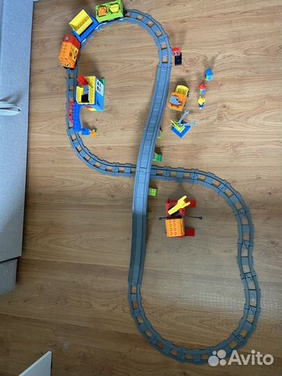 Конструктор Lego duplo железная дорога+дополнение