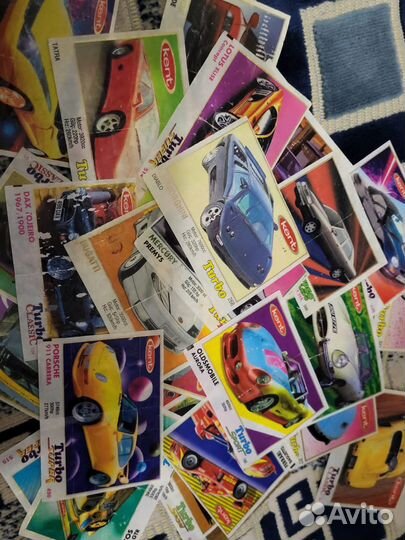 Вкладыши от жвачки turbo