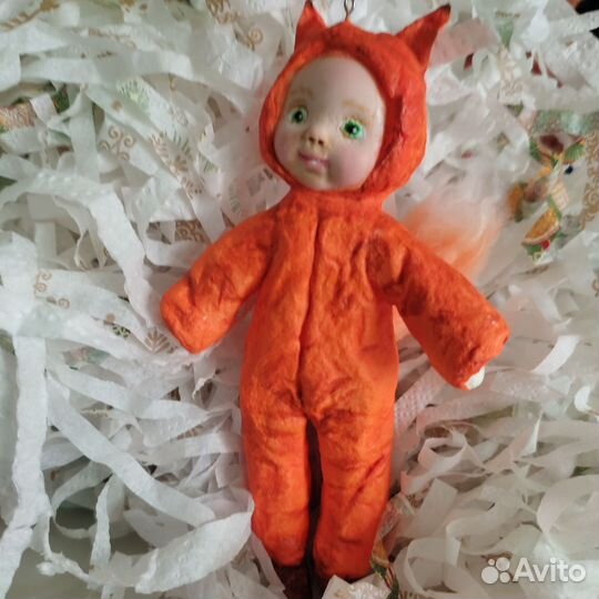 Ватные елочные игрушки СССР