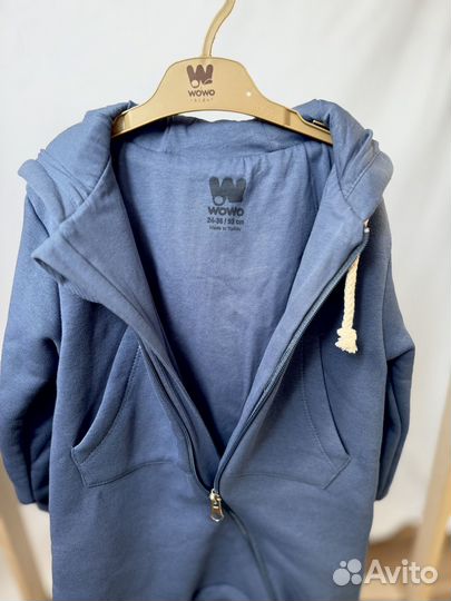 Теплый демисезонный комбинезон детский новый 92