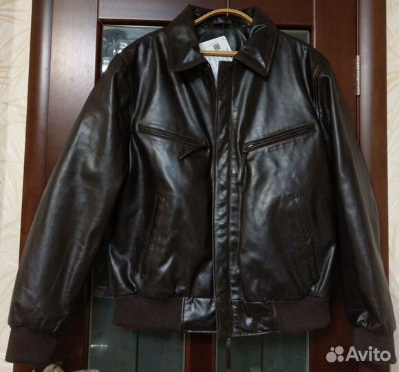 Кожаная куртка пилот