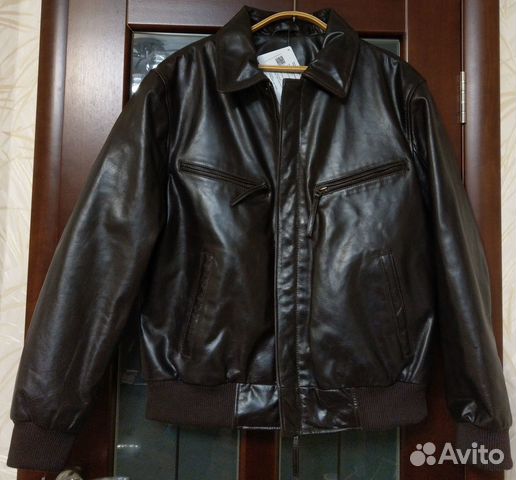 Кожаная куртка пилот