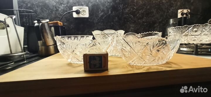 Хрустальные салатники СССР