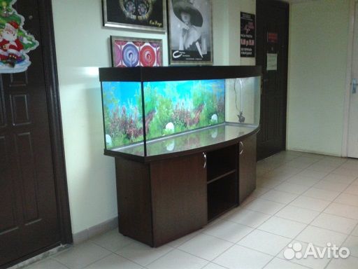 Аквариум700 свет биофильтр фон подставка