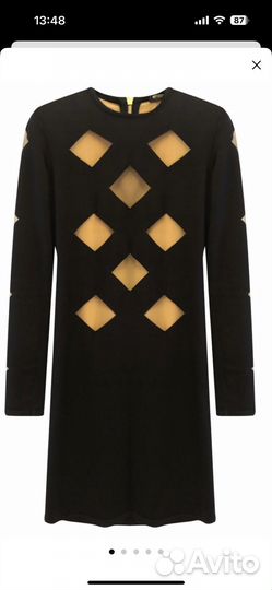 Бандажное платье balmain