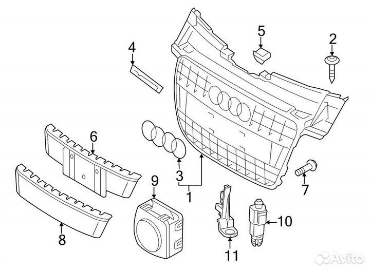 Эмблема quattro