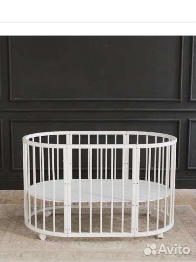 Детская круглая кроватка трансформер 7 в 1