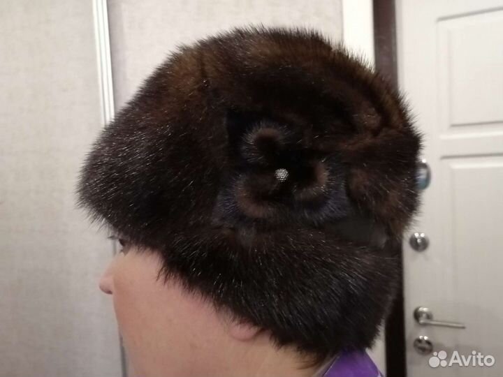 Шапка норковая женская новая