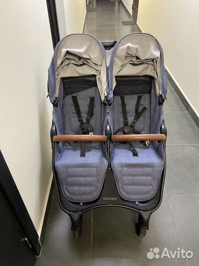 Коляска для двойни valco baby snap duo trend denim