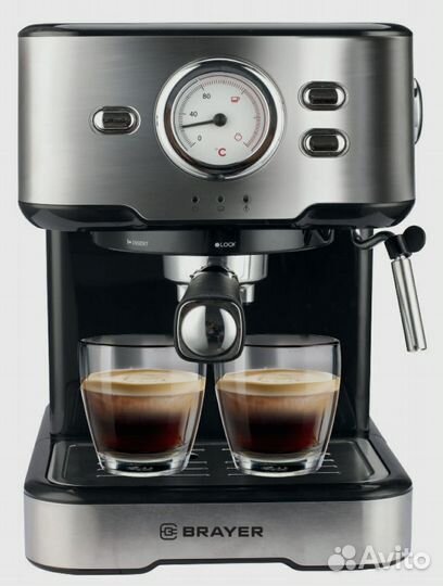 Новая Кофеварка рожковая brayer BR1101
