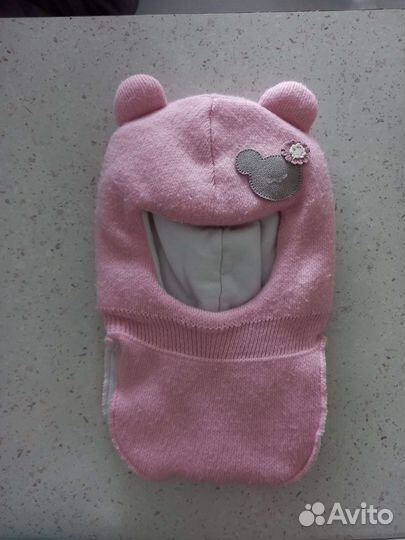 Шапка шлем для девочки