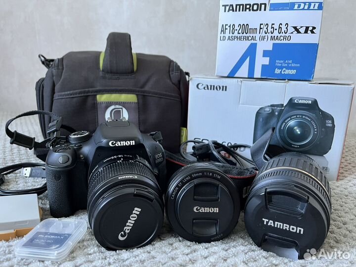 Зеркальный фотоаппарат canon eos 600d