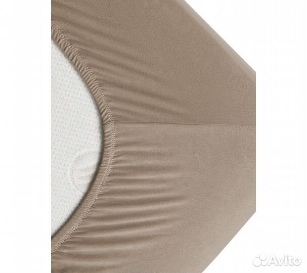 Простынь GoodNight Трикотаж 140х200х20 Какао на ре