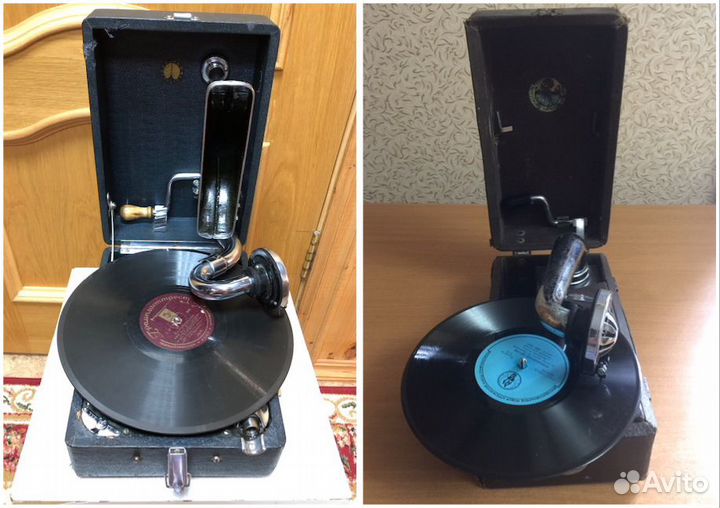 Патефон походный Северный пресс. 1950г