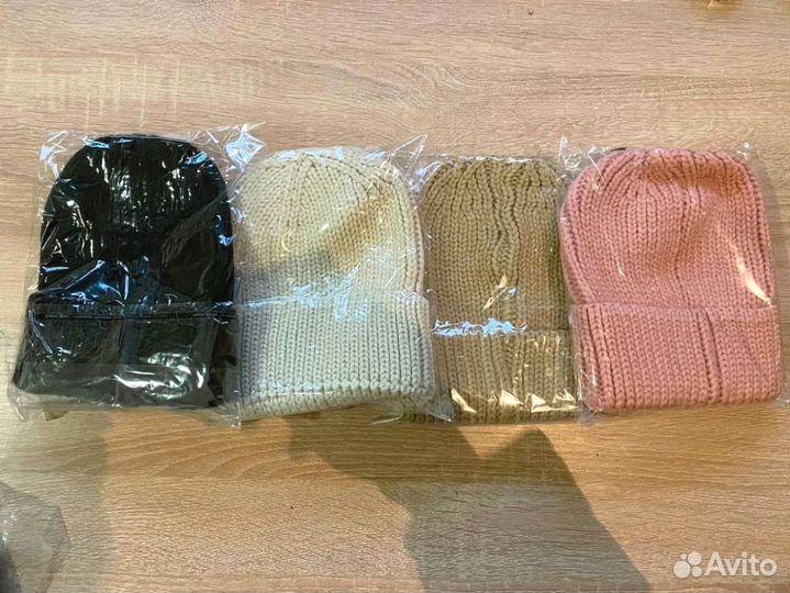Шапка бини средней вязки Оптом j-8636