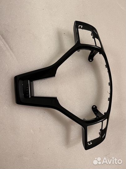 Накладка на руль Mercedes AMG хром/черная/карбон