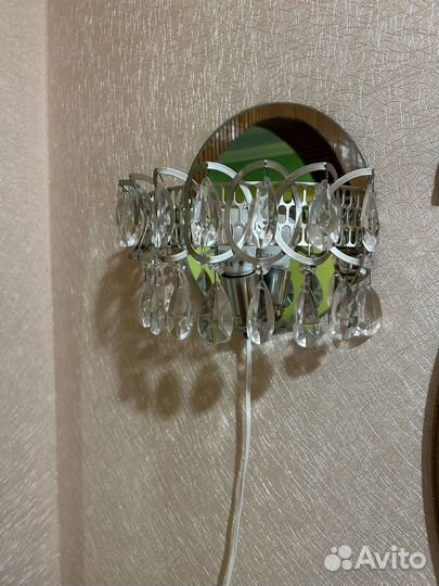 Люстра бра хрустальная