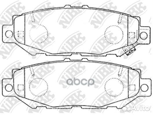 Колодки тормозные lexus GS 300 93-97/toyota SUP