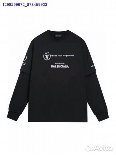 Лонгслив Balenciaga чёрный (Арт.46808)