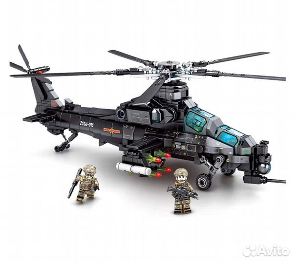 Конструктор Лего Большой Военный Вертолет Z10