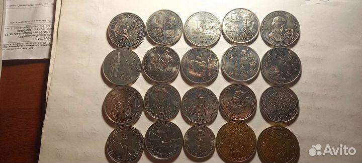 Монеты мира.Корабли,парусники,лодки,самолёты