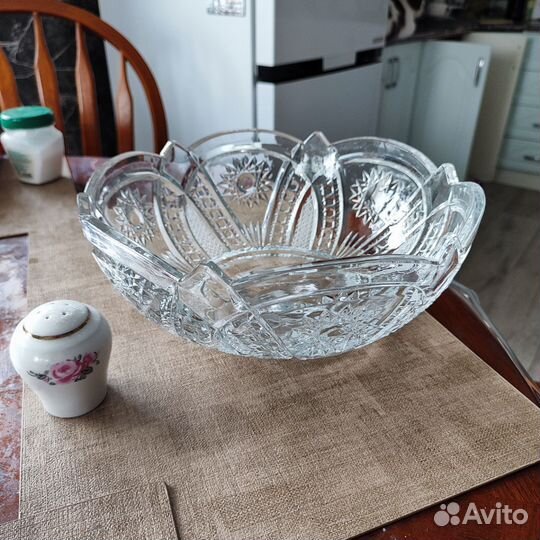 Блюдо хрустальное СССР