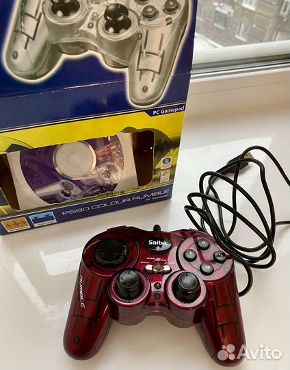 Новый Геймпад Saitek P580 Rumble Pad red