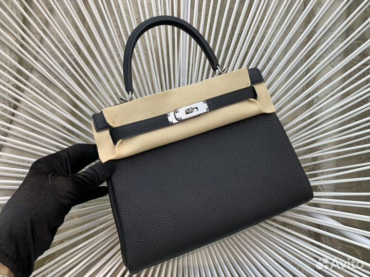 Сумка Hermes Kelly 25 с прожилками