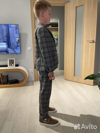 Пиджак next серый 134