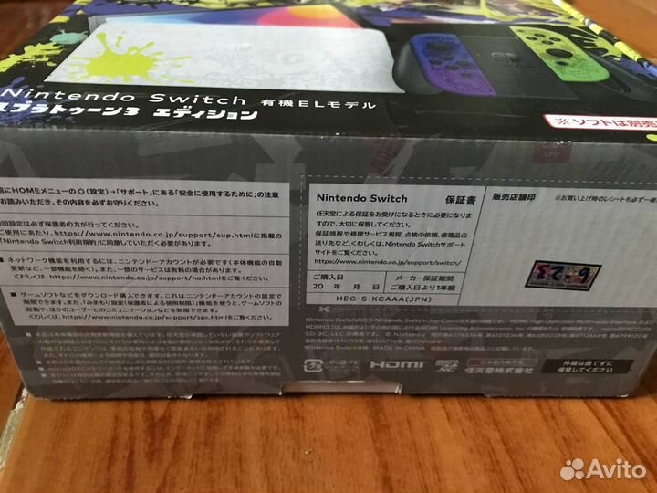 Нинтендо/Nintendo switch Oled Splatoon + Zelda 1,2