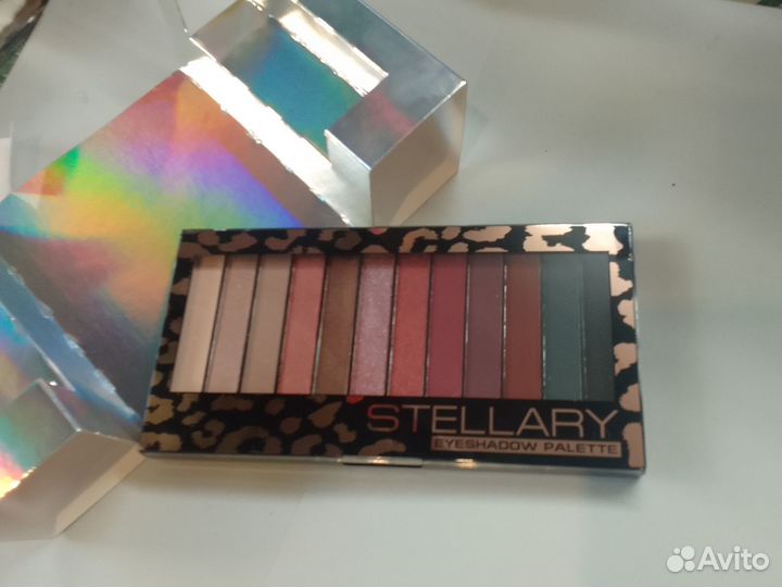 Stellary. новый.Набор теней д.век 12цветов