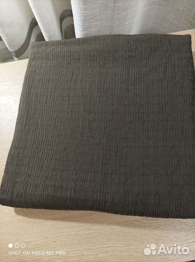 Ткань плательная стрейч 2,1*1, 1 м коричневая