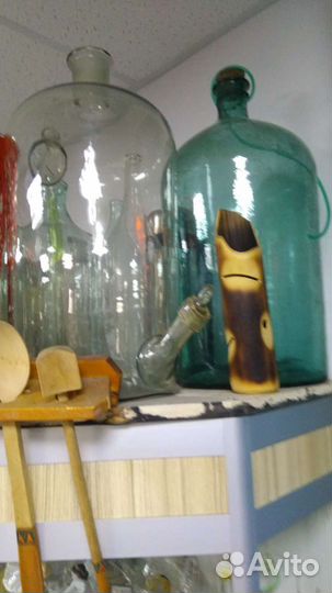 Бутыли стеклянные