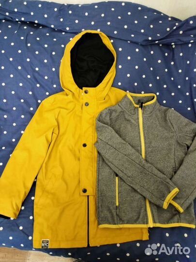 Большой пакет одежды для мальчика ростом 122-128