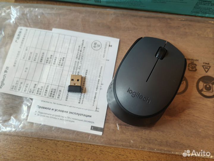 Беспроводная клавиатура и мышь logitech мк235