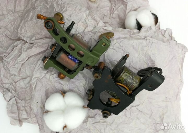 Тату машинки (лайнер+шейдер), допы - комплект