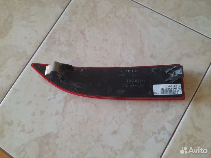 Катафот заднего бампера Левый Renault оригинал